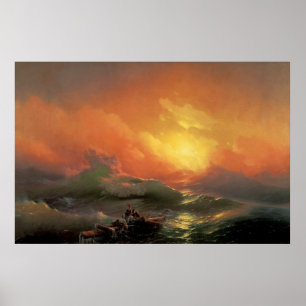 Aivazovsky, Iwan - die 9. Welle Poster