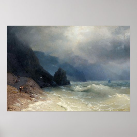 Aivazovsky - Meeresküste Poster (Vorne)