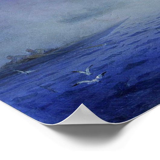 Aivazovsky - Moschee von Konstantinopel Poster (Ecke)