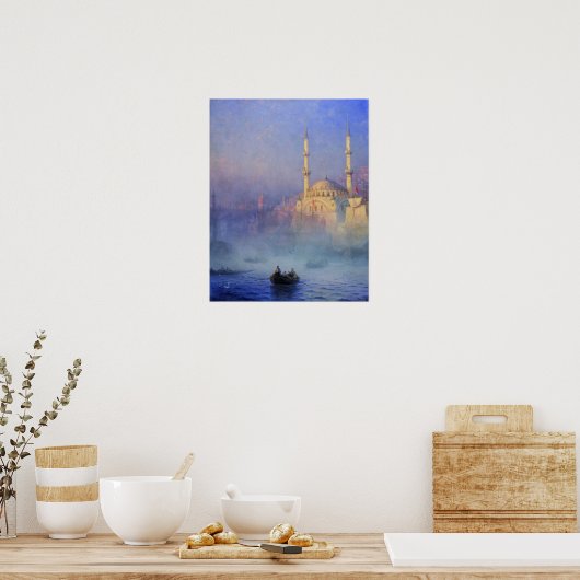 Aivazovsky - Moschee von Konstantinopel Poster (Küche)