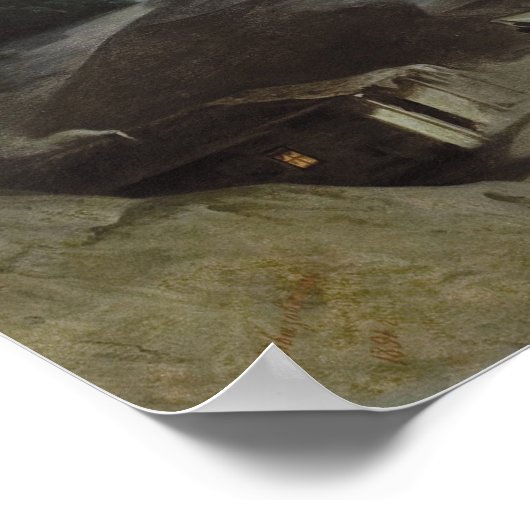 Aivazovsky - Nacht in Gurzuf Poster (Ecke)