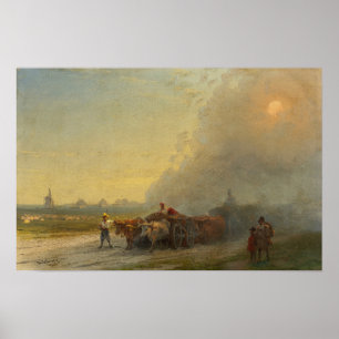 Aivazovsky - Ochsenkarre Poster