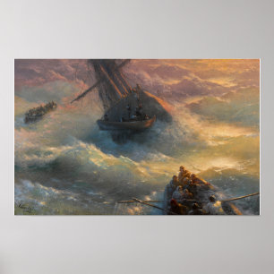 Aivazovsky - Schiff verlassen Poster