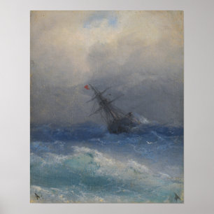 Aivazovsky - Schiffbruch Poster