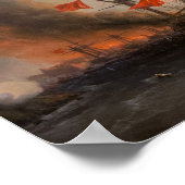 Aivazovsky - Schlacht um Sinope Poster (Ecke)