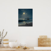 Aivazovsky - Segelschiff auf einem ruhigen Meer vo Poster (Küche)