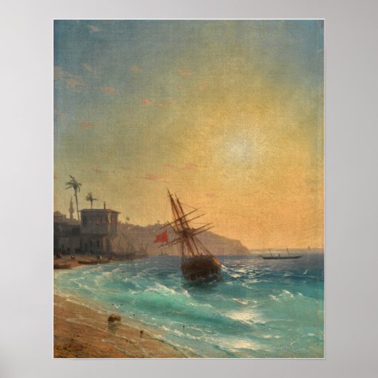 Aivazovsky - Sicht auf Konstantinopel Poster (Vorne)