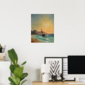 Aivazovsky - Sicht auf Konstantinopel Poster (Heimbüro)