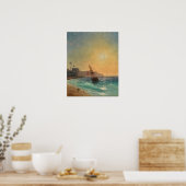 Aivazovsky - Sicht auf Konstantinopel Poster (Küche)