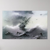 Aivazovsky - Sinking Ship Poster (Vorne)