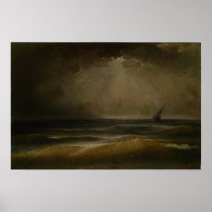 Aivazovsky - Sturm 1880 Poster