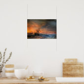 Aivazovsky - Sturm über Evpatoria Poster (Küche)