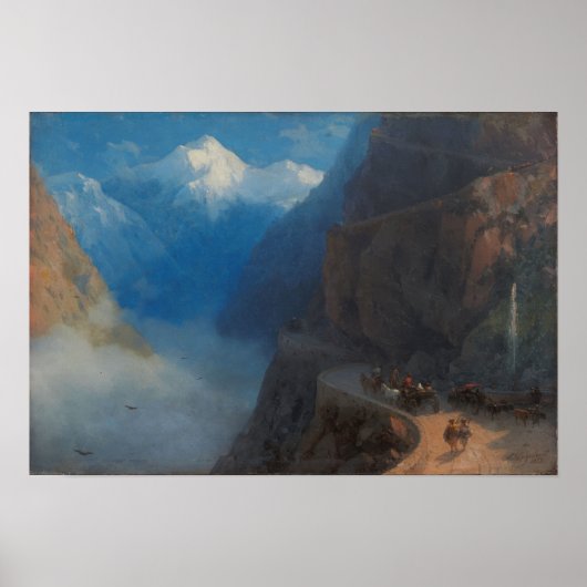 Aivazovsky - Von Milli bis Gudauri 1868 Poster (Vorne)