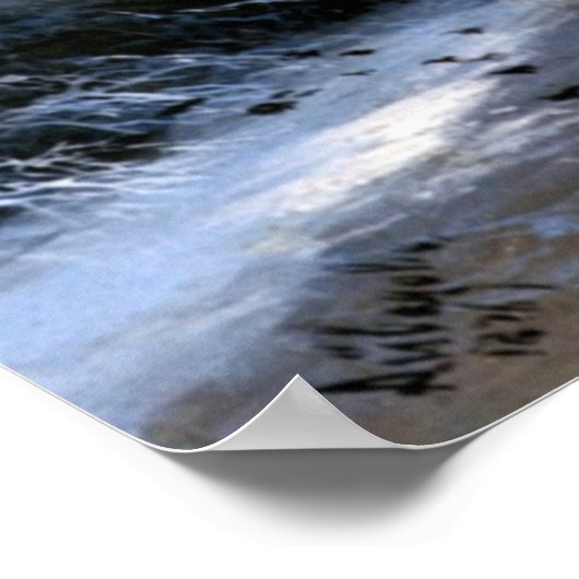 Aivazovsky - Winterlandschaft Poster (Ecke)