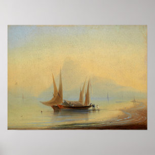Aivazowski - Barges Off Coast Poster