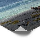 Aivazowsky - Landung in Mondlicht 1895 Poster (Ecke)