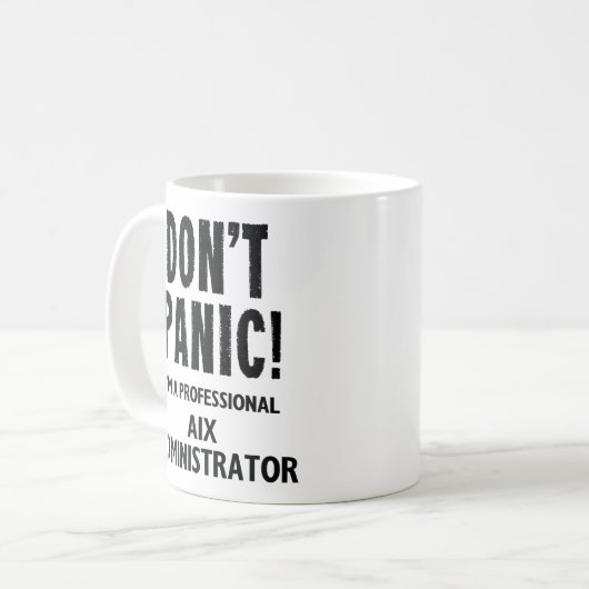 AIX Administrator Kaffeetasse (Vorderseite Links)
