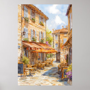 Aix En Provence Aquarell Vintage Reiseposter Poster