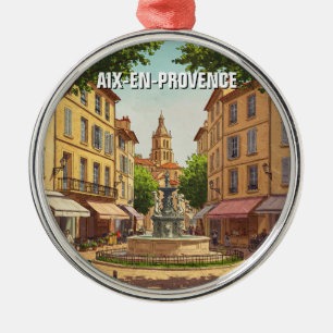 Aix-en-Provence France Travel Ornament Aus Metall