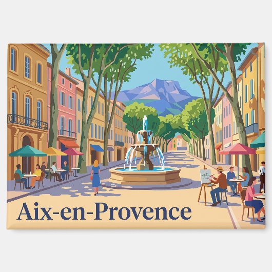 Aix-en-Provence Frankreich Magnet (Vorderseite)