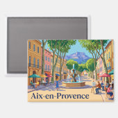Aix-en-Provence Frankreich Magnet (Vorderseite/Rückseite)