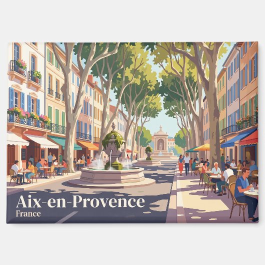 Aix-en-Provence Frankreich Magnet (Vorderseite)
