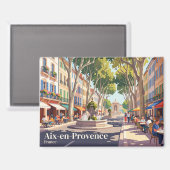 Aix-en-Provence Frankreich Magnet (Vorderseite/Rückseite)
