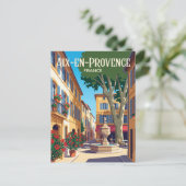 Aix-en-Provence Frankreich Postkarte (Stehend Vorderseite)