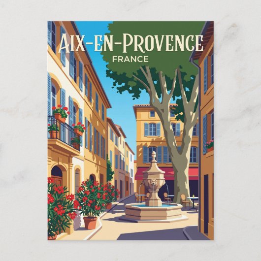 Aix-en-Provence Frankreich Postkarte (Vorderseite)