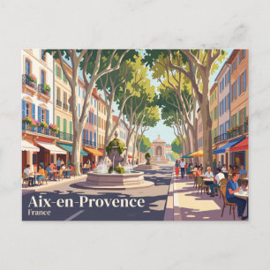 Aix-en-Provence Frankreich Postkarte