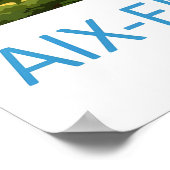Aix En Provence Vintage Reiseposter Ski National Poster (Ecke)
