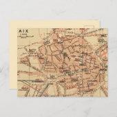 Aix France Vintage Karte Postkarte (Vorne/Hinten)