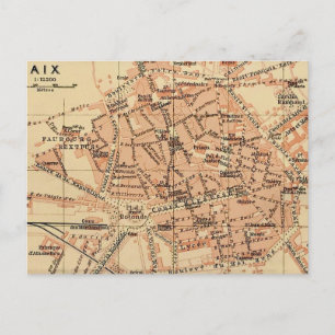 Aix France Vintage Karte Postkarte