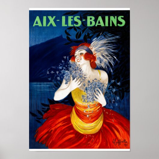 Aix Les Bains France Vintage Poster 1921 (Vorne)
