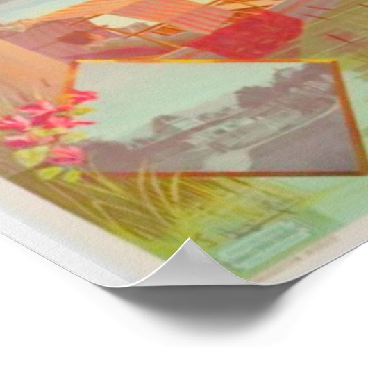 Aix Les Bains Frankreich Poster (Ecke)