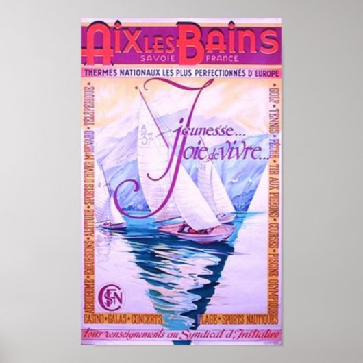 Aix Les Bains Poster (Vorne)