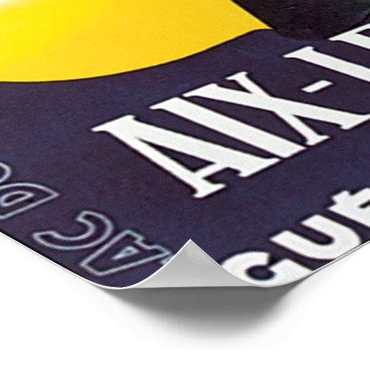 Aix Les Bains Savoie Poster (Ecke)