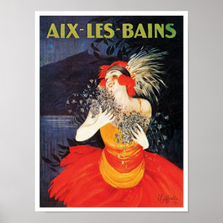 Aix Les Bains Travel Poster