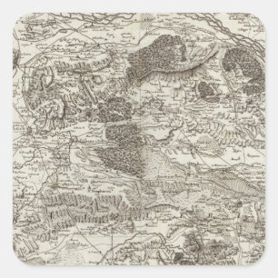 Aix Quadratischer Aufkleber