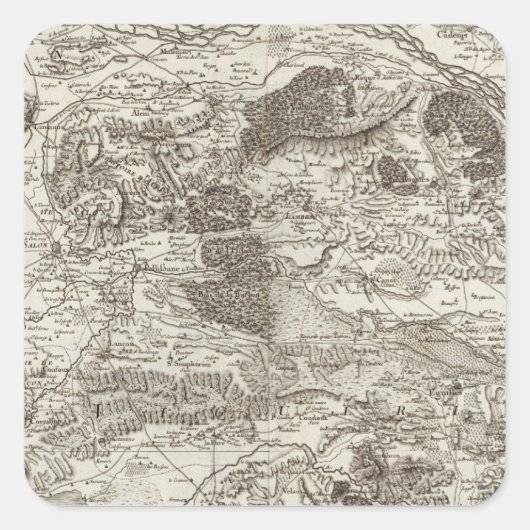 Aix Quadratischer Aufkleber (Vorderseite)