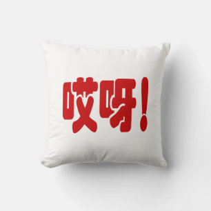 Aiya! 哎呀! OMG! Chinesische Hanzi-Sprache Kissen