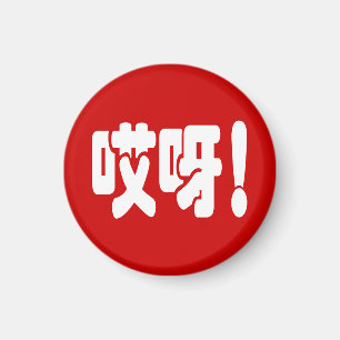 Aiya! 哎 呀! MACH! Chinesische Sprache Hanzi Magnet