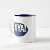 Aiya! Zweifarbige Tasse (Vorderseite Links)