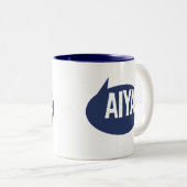 Aiya! Zweifarbige Tasse (VorderseiteRechts)