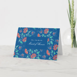 Aiyana Floral Batik bin meine Trauzeugin Einladung