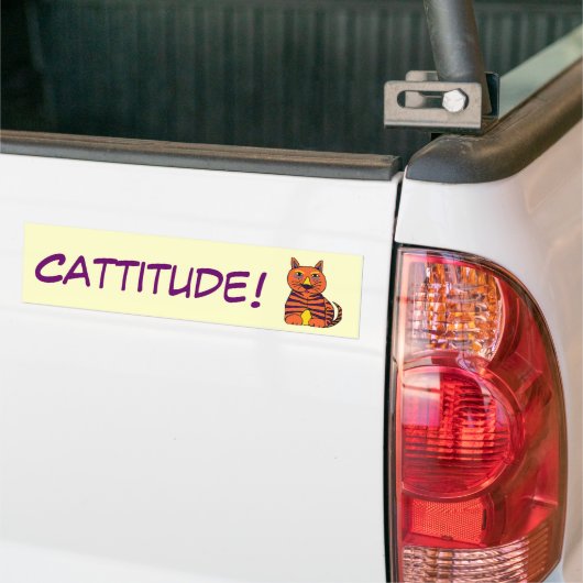 AJ Cattitude! Autoaufkleber (Auf Lkw)
