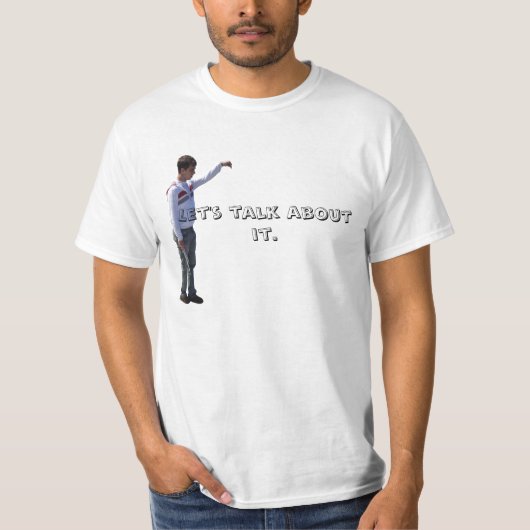 AJ, gelassen uns sprechen Sie über es T-Shirt (Vorderseite)