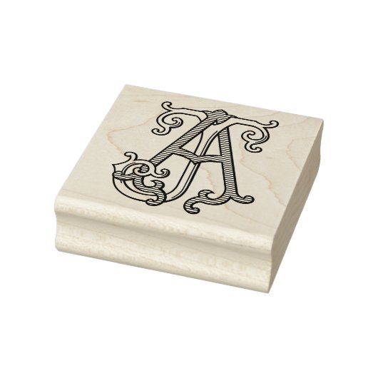 AJ Monogram JA Monogram Kautschuk Ink Briefmarke Gummistempel (Stempel)