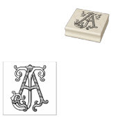 AJ Monogram JA Monogram Kautschuk Ink Briefmarke Gummistempel (Stempel)