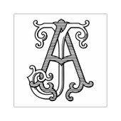 AJ Monogram JA Monogram Kautschuk Ink Briefmarke Gummistempel (Prägung)